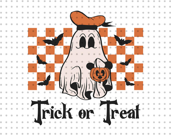 Trick Or Treat Svg, Retro Halloween Svg, Halloween Svg, Duck Halloween Svg, Spooky Vibes Svg, Boo Svg, Fall Svg, Halloween Shirt Svg - 1.jpg