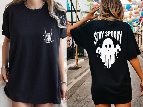 Comfort Colors Stay Spooky Skeleton Hands shirt,Halloween Ghost Shirt, Witch Shirt,Retro Fall Shirt, Spooky Season Shirt,Funny Halloween Tee - 5.jpg