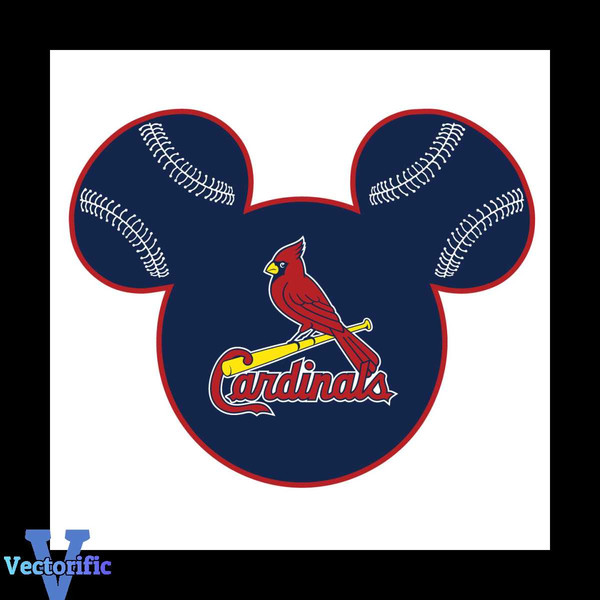St. Louis Cardinals Baseball Mickey Mouse Disney Svg, Sport - Inspire Uplift