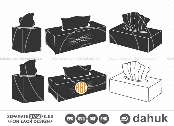 Tissue box SVG, facial tissue box svg, Facial Tissue Clipart, Tissue SVG, Cut File For Silhouette, Svg, Eps, Dxf, Png, Clipart Cricut Design - 1.jpg