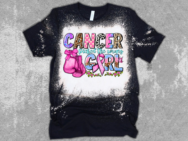 Cancer picked the wrong girl png sublimation design download, Breast Cancer png, boxing gloves png, sublimate designs download - 2.jpg