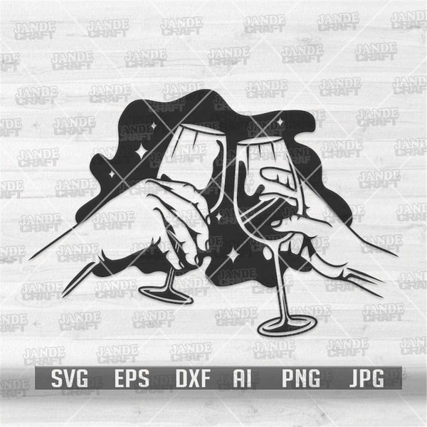 Champagne Toast Image, Champagne Toast SVG, Cheers PNG, Champagne