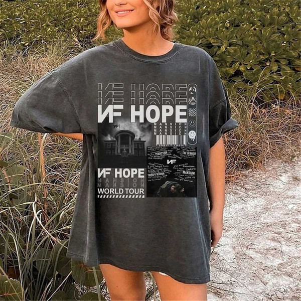 Vintage NF Rapper T-Shirt, Hope Album Shirt, NF Hope Shirt, - Inspire Uplift
