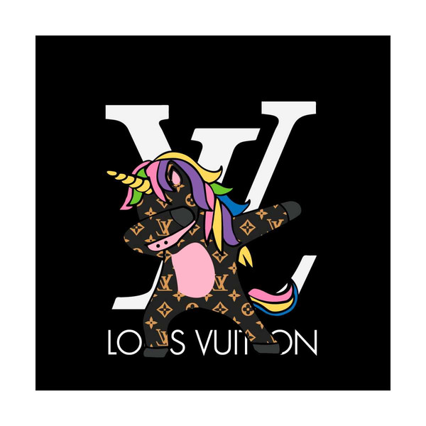 Louis Vuitton Dabing Unicorn Svg, Louis Vuitton Svg, Lv Svg