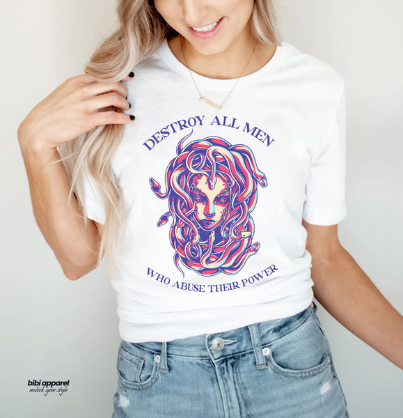 Destroy All Men Who Abuse Their Power T Shirt, Fundamental Rights Shirt, Women Tops, Pro Choice Shirt, Women Rights Shirt, Feminist Shirt - 1.jpg