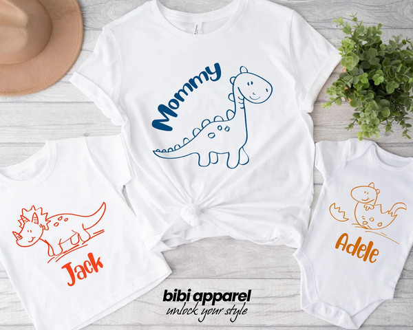 Dinosaur Family Shirts, Suraus Shirts, Family Matching T-Shirts, - 1.jpg