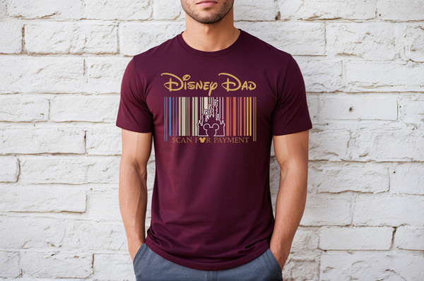 Disney Dad Scan For Payment, Funny Disney Dad Shirt, Gift Idea For Dad, Father's Day Gift, Dad Tees, Gift for Dad, Mickey Disney Shirt - 3.jpg