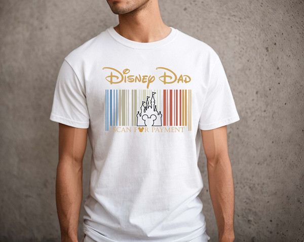 Disney Dad Scan For Payment, Funny Disney Dad Shirt, Gift Idea For Dad, Father's Day Gift, Dad Tees, Gift for Dad, Mickey Disney Shirt - 4.jpg