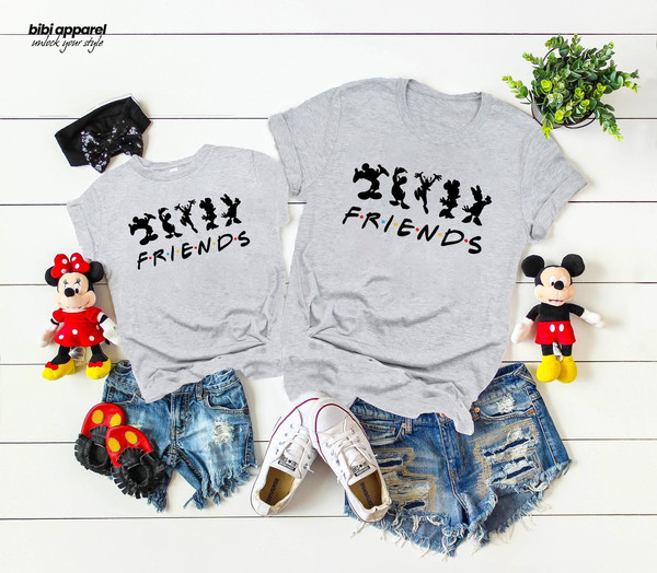 Disney Friends T-shirt, Disney Friends, Bella Canvas, Disney Shirt, Friends Shirt - 1.jpg