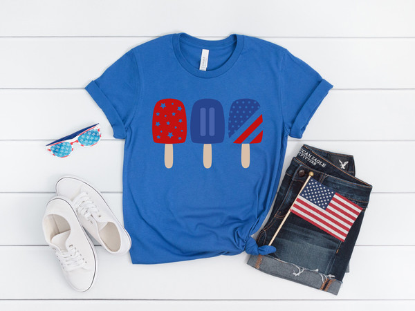 Red White Blue Popsicle shirt, Ice Cream Shirt, Rainbow America, 4th of July Shirt, Veteran Gift, pride, Conservative shirt, patriotic shirt - 4.jpg