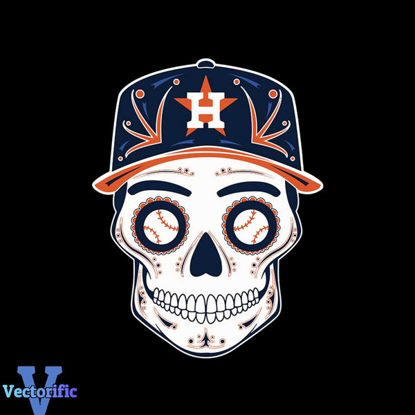 Houston Astros Sugar Skull Svg, Houston Astros, Houston Astros Svg, Houston  Astros Png Digital