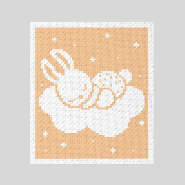 crochet-C2C-bunny-on-cloud-graphgan-blanket-4