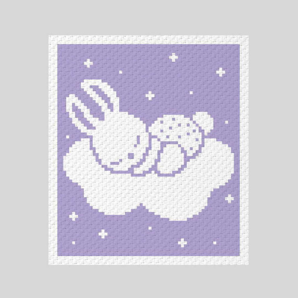 crochet-C2C-bunny-on-cloud-graphgan-blanket-5