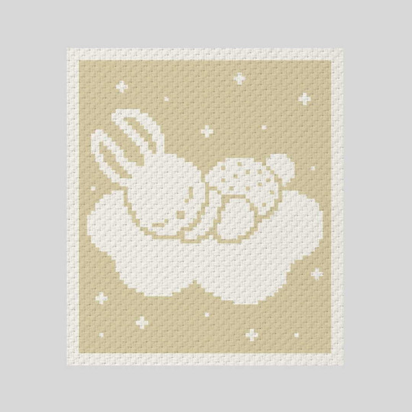 crochet-C2C-bunny-on-cloud-graphgan-blanket-6