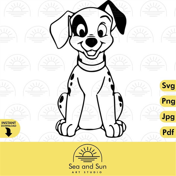101 Dalmatians Dog Svg Clip art Files, Dalmatians Head, Disn - Inspire ...