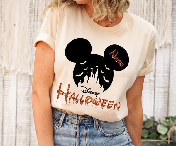 Personalized Mickey Minnie Halloween Shirt, Family Halloween Party Shirts, Disney Castle Halloween Shirt, Disneyland & Disneyworld Halloween - 2.jpg