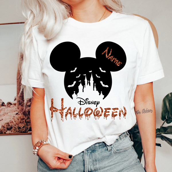 Personalized Mickey Minnie Halloween Shirt, Family Halloween Party Shirts, Disney Castle Halloween Shirt, Disneyland & Disneyworld Halloween - 5.jpg