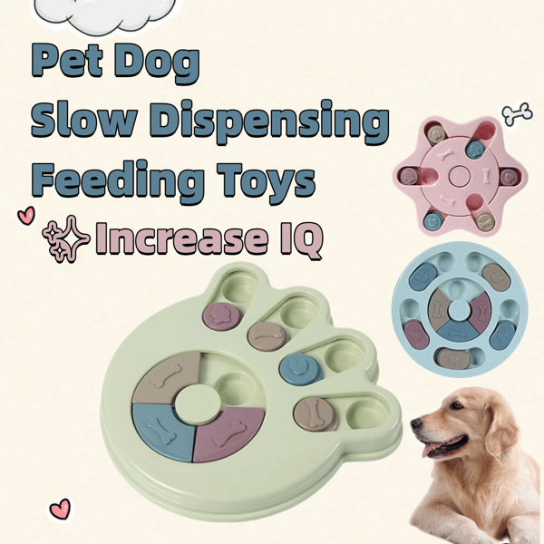 Dog Puzzle Toys Interactive Dog Toy IQ Training Slow Feeding Aid Pets  Digestion Treat Dispenser Dog Training Funny Feeding