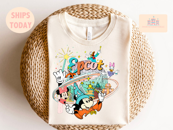 Disney Epcot Shirt, Vintage Epcot 1982 Shirt, Vintage Disney Shirt, Mickey And Friends, Epcot Trip Shirt, Disney family trip matching shirt - 3.jpg
