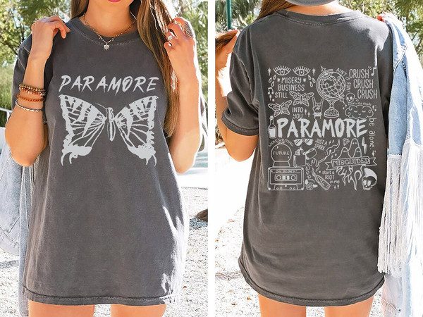 Comfort Colors Paramore Tattoo Shirt, Vintage Paramore Tour - Inspire Uplift