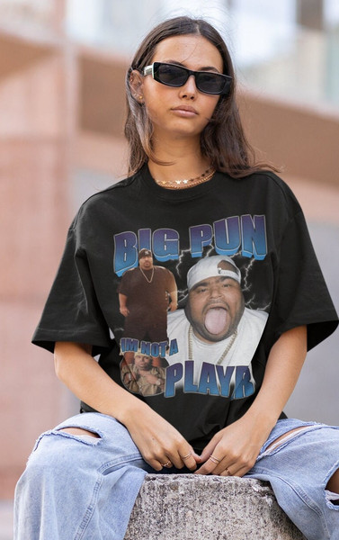 BIG Pun HIPHOP TShirt  Big Pun Sweatshirt Vintage  Big Pun Hip hop RnB Rapper Soul  Big Pun American Rapper Tshirt - 1.jpg