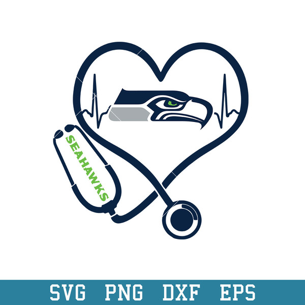 Seattle Seahawks Stethoscope Svg, Seattle Seahawks Svg, NFL Svg, Png Dxf Eps Digital File.jpeg
