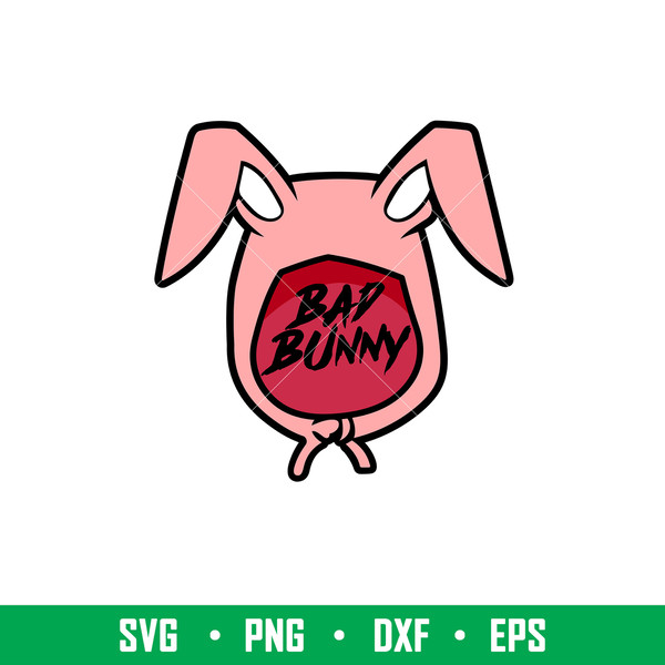 Bad Bunny 5, Bad Bunny Svg, Yo Perreo Sola Svg, Bad bunny logo Svg, El Conejo Malo Svg,png, dxf, eps file.jpeg