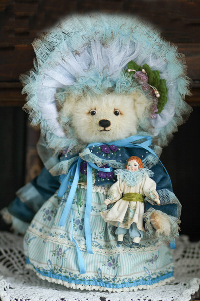 18 Handmade Artist-Collectible Teddy Bear-OOAK-Vintage-Victorian Style-Stuffed-Antique-bears animal-toys bear-plushinnes toy-decor baby-shower toys.jpg