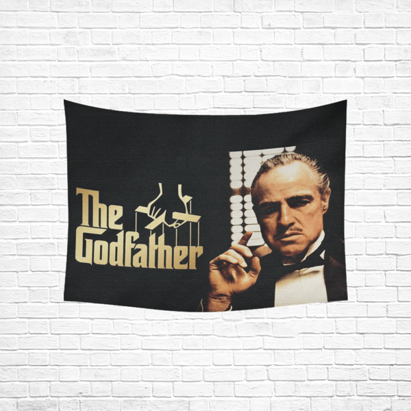 Godfather Wall Tapestry, Cotton Linen Wall Hanging.png