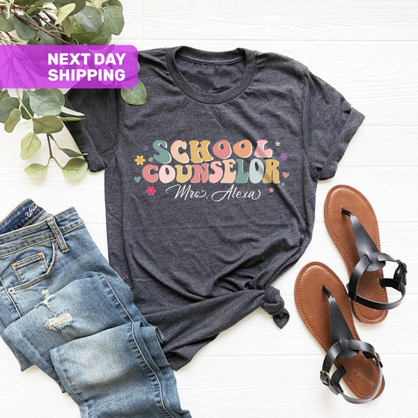 Personalized School Counselor Shirt, Gift For School Counselor, School Counselor Gifts, Back To School Shirts, Counselor Appreciation Gifts - 1.jpg