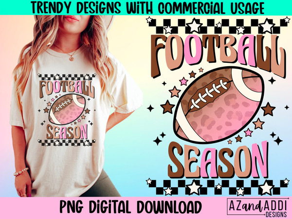 Football season png, retro football sublimation design, football vibes png, game day football, touchdown season, football mom, retro, sports - 1.jpg