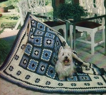 Digital  Vintage Crochet Pattern Afghan Contemporary Granny  Country Home Decor  English PDF Template (2).jpg