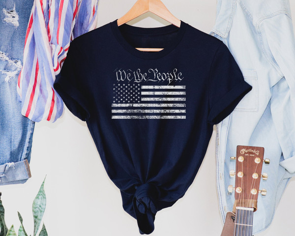 We The People Shirt, Patriotic Gift, Freedom T-Shirt, We The People Shirt USA Flag Shirt, US Flag T-Shirts, MAGA America First Tee - 2.jpg