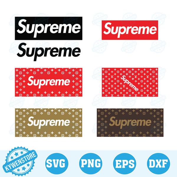 Supreme Louis Vuitton SVG & PNG Download