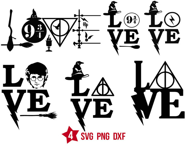 Potter Love svg, Harry Potter Silhouette SVG, Always Harry P - Inspire  Uplift