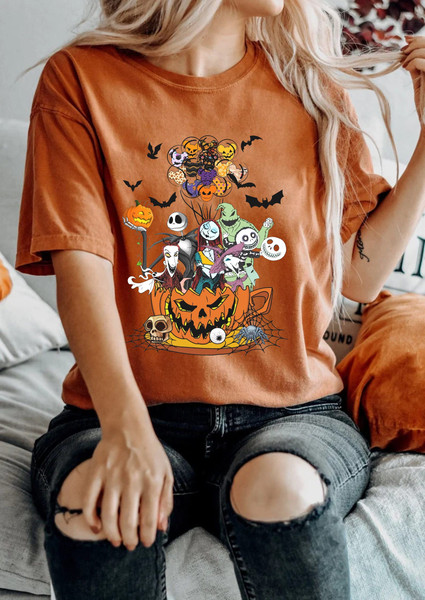 Nightmare Tea Cup Balloon Comfort Colors® Shirt, Disney Balloon Halloween Shirt, Nightmare Spooky Season Shirt, Disney Halloween Party Shirt - 3.jpg