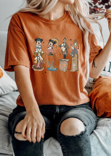 Retro The Haunted Mansion Comfort Colors® Shirt, Mickey and Friends Halloween Shirt, Disney Spooky Season Shirt,Disney Halloween Party Shirt - 5.jpg