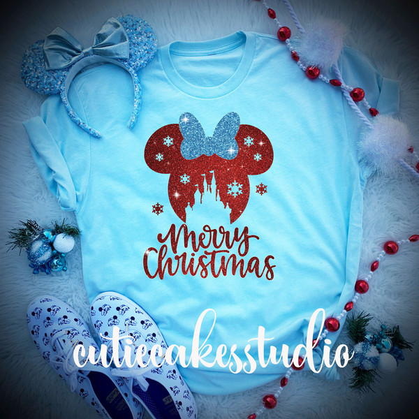 Disney Christmas shirt - disney shirt - mickey's very merry Christmas party  Imagination pink Arendelle blue Millennial pink - 1.jpg