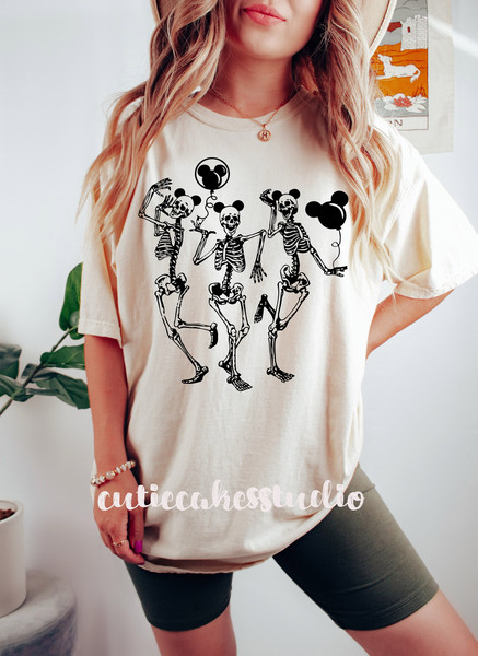 Disney vintage comfort colors shirt - Disney Halloween shirt - Disney Epcot shirt - Disney skeleton shirt - Mickey shirt - Disneyland shirt - 2.jpg