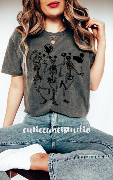 Disney vintage comfort colors shirt - Disney Halloween shirt - Disney Epcot shirt - Disney skeleton shirt - Mickey shirt - Disneyland shirt - 5.jpg