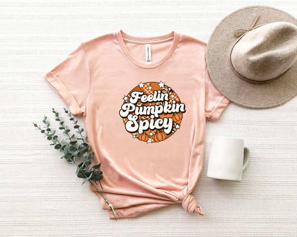 Pumpkin Spicy Shirt,2023 Happy Halloween,Retro Spooky Season ,Ghost Halloween Shirt, Fall Sweatshirt for Women, Womens Halloween Sweatshirt - 3.jpg