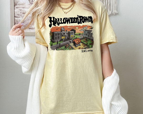 Comfort Colors® HalloweenTown 1998 Vintage Shirt, Halloween Party Shirt, HalloweenTown Fall, Pumpkin Fall Shirt, Spooky Season Pumpkin Shirt - 3.jpg