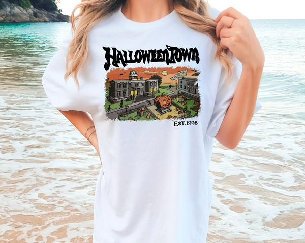 Comfort Colors® HalloweenTown 1998 Vintage Shirt, Halloween Party Shirt, HalloweenTown Fall, Pumpkin Fall Shirt, Spooky Season Pumpkin Shirt - 4.jpg