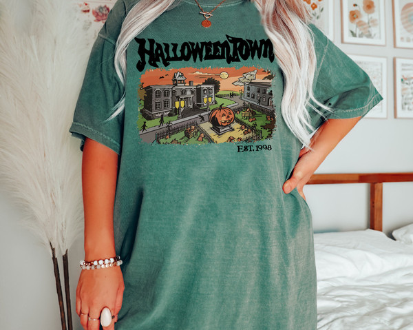 Comfort Colors® HalloweenTown 1998 Vintage Shirt, Halloween Party Shirt, HalloweenTown Fall, Pumpkin Fall Shirt, Spooky Season Pumpkin Shirt - 5.jpg