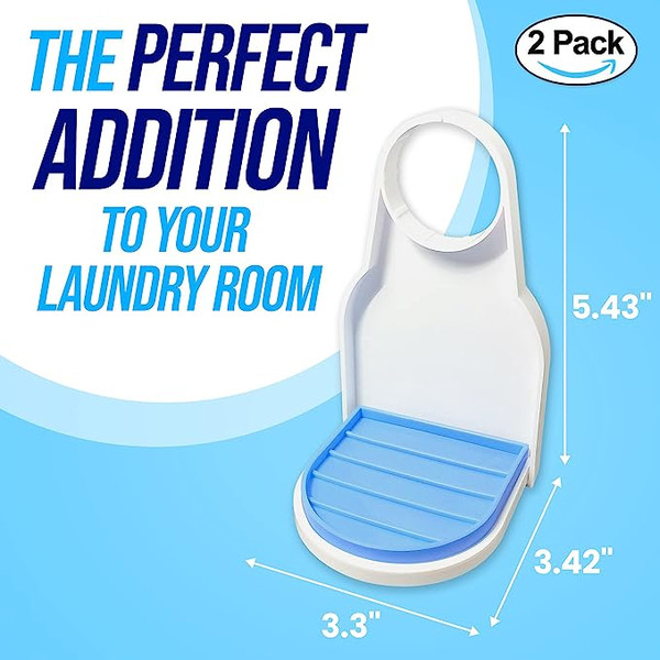 2 Pack] Laundry Detergent Cup Holder, Detergent Drip Catcher (Upgraded Drip  Tray), No More Mess or Leaks 