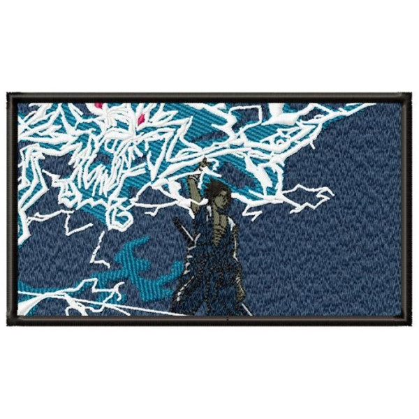 Sasuke rectangle embroidery design