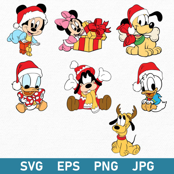 Disney Christmas Bundle Svg, Disney Christmas Svg, Disney Characters Svg, Christmas Svg, Png Jpg Dxf File.jpg