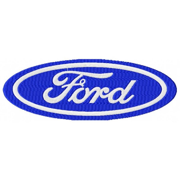 Ford logo embroidery design