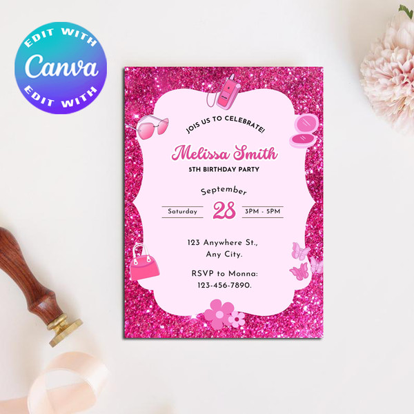 Pink Glitter Birthday Invitation.jpg