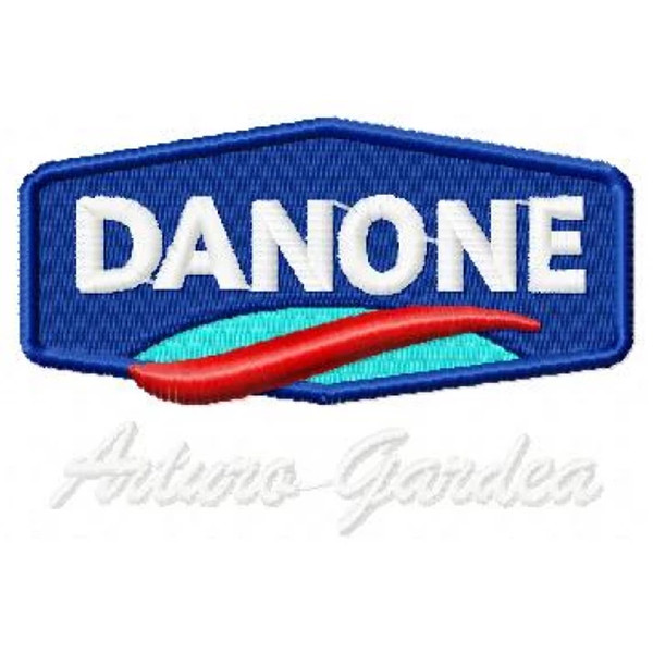 Danone logo embroidery design